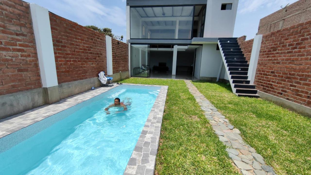 安孔Casa De Playa Con Piscina别墅 外观 照片