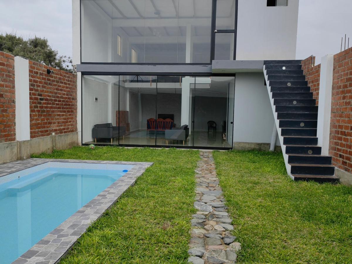 安孔Casa De Playa Con Piscina别墅 外观 照片