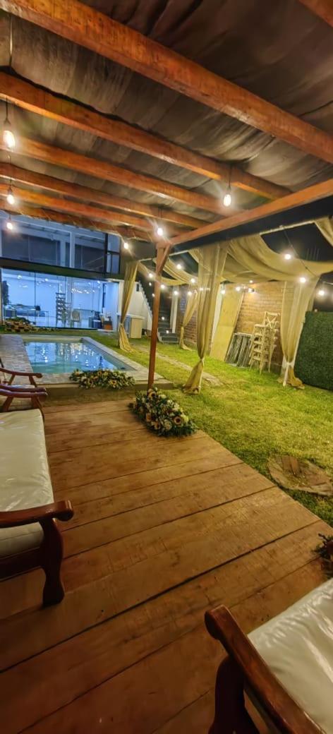 安孔Casa De Playa Con Piscina别墅 外观 照片