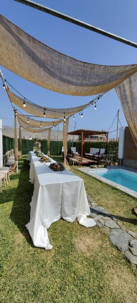 安孔Casa De Playa Con Piscina别墅 外观 照片