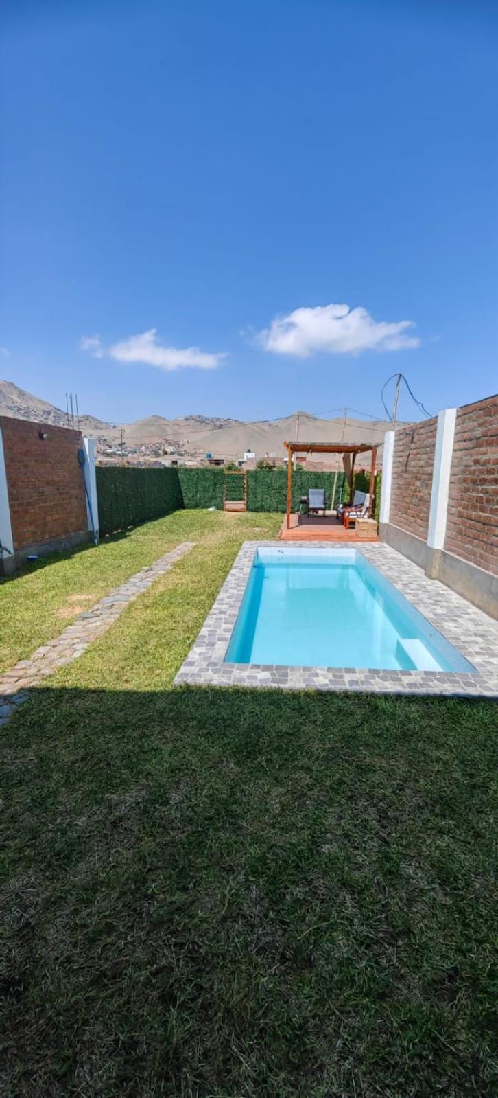 安孔Casa De Playa Con Piscina别墅 外观 照片