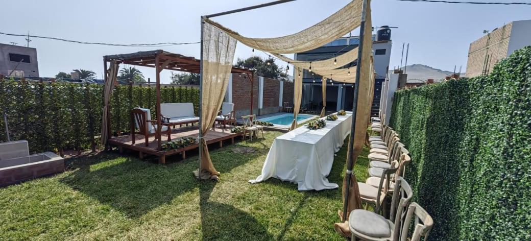 安孔Casa De Playa Con Piscina别墅 外观 照片