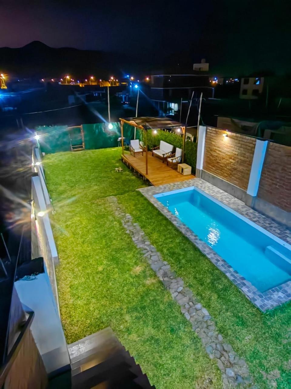 安孔Casa De Playa Con Piscina别墅 外观 照片